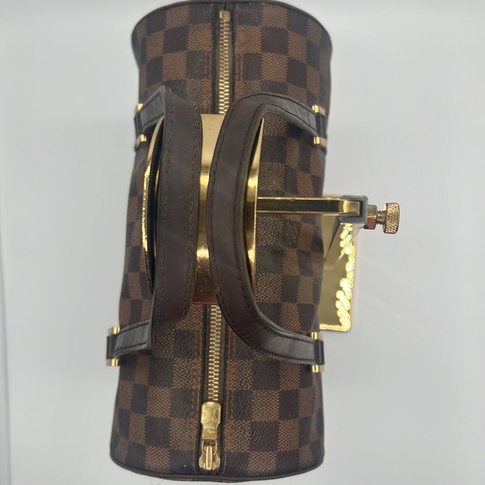 LOUIS VUITTON VINTAGE PAPILLON 26 DAMIER EBENE HANDBAG PURSE - Picture 6 of 14